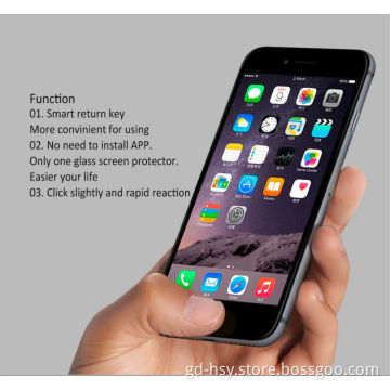 HUYSHE Premium Glass Cover,Smart Key Tempered Glass Screen Film Protector for iphone 6 Factory Price